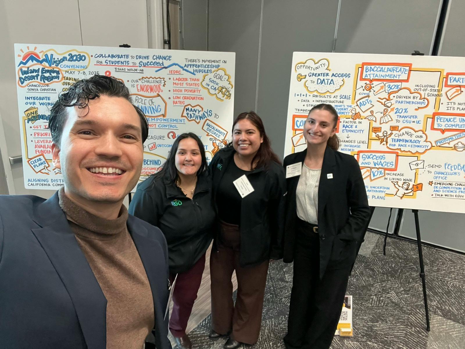 Chris with regional leaders discussing opportunity